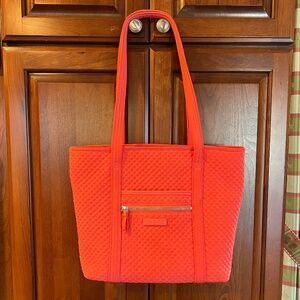 Vintage Vera Bradley Coral Quilted Tote Bag